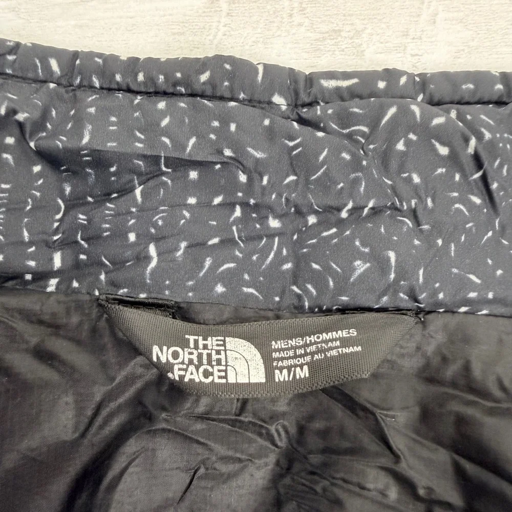 The‎ North Face Thermoball Eco Jacket Mens M Navy White Pattern Full Zip Pockets